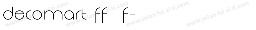 Decomart FF 4F字体转换